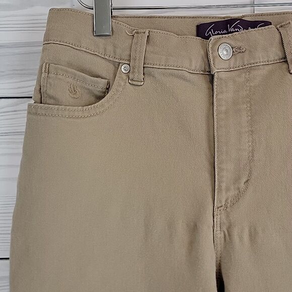 Gloria Vanderbilt Amand Tan Colored Jeans Womens Size 6 - Picture 5 of 14
